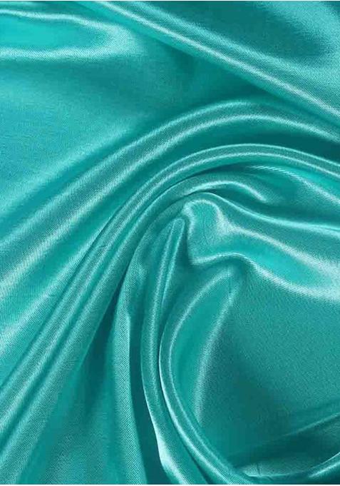 Turquoise Blue Silk Kurta Set