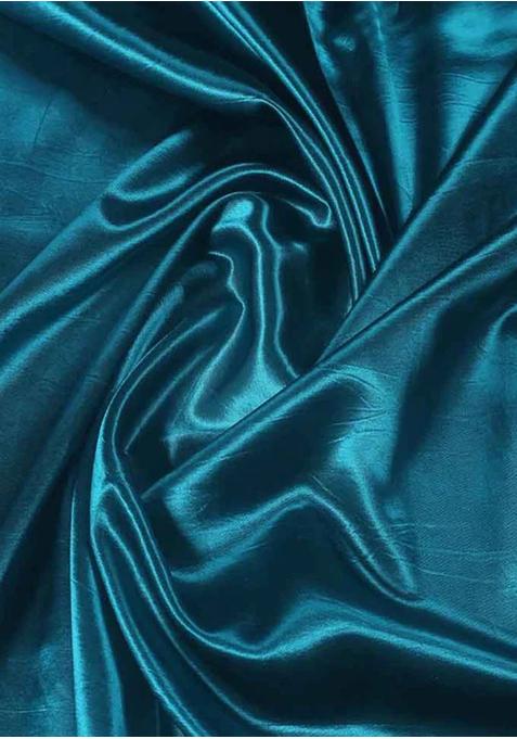 Teal Blue Silk Kurta Set