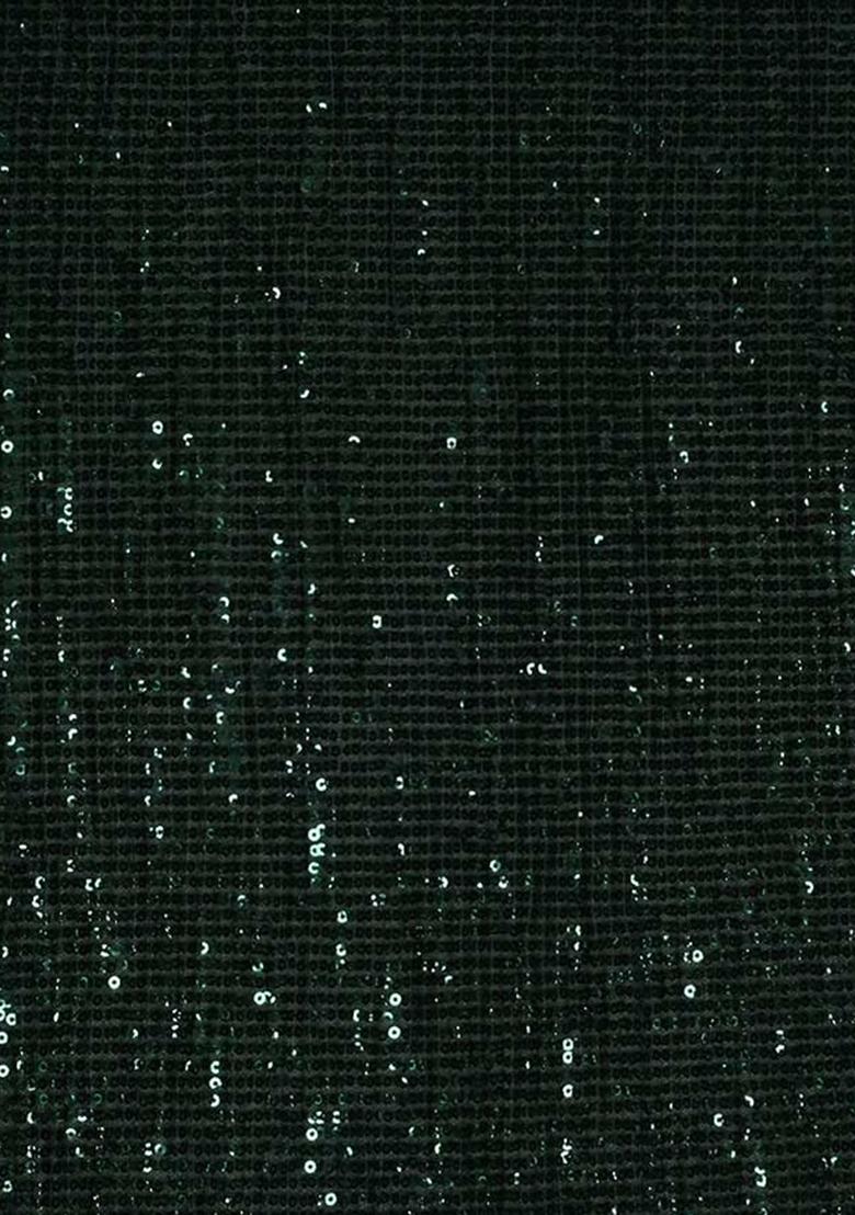 Green Sequin Net Sharara Set