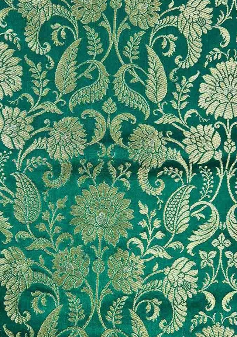 Green Embroidered Georgette Sharara Set