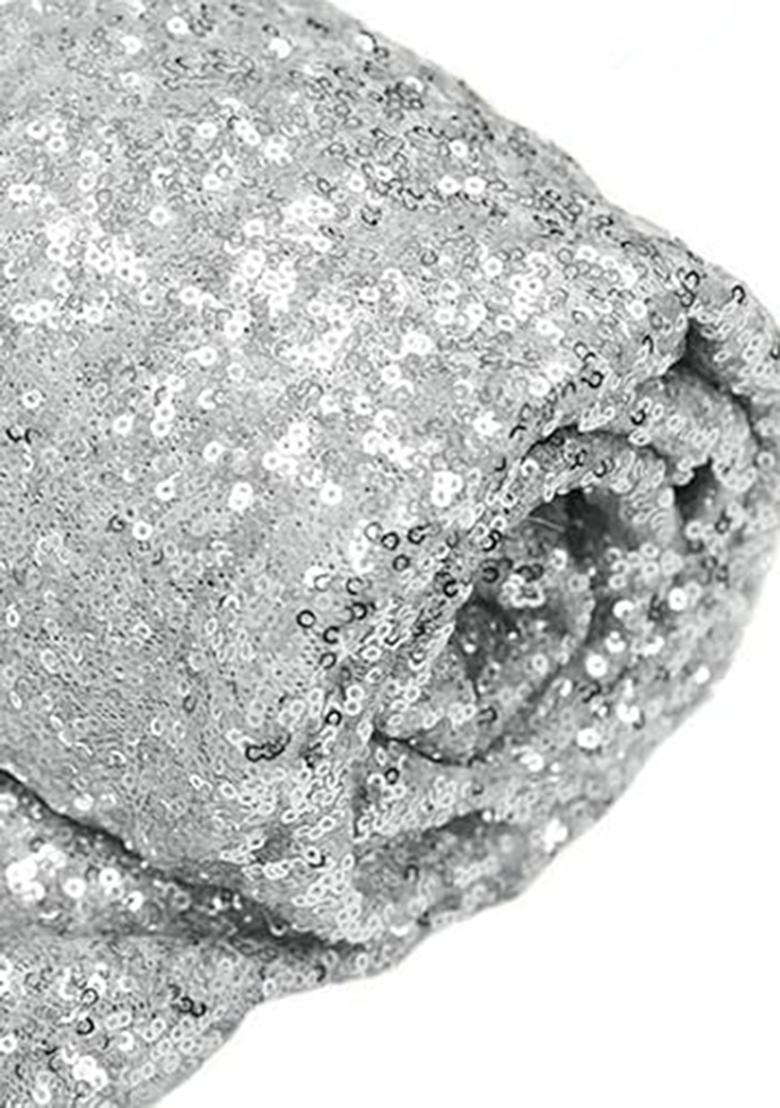 Grey Sequin Embellished Blouse Georgette Lehenga Set - Indya