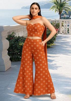 Orange Jacquard Tissue Fusion Set
