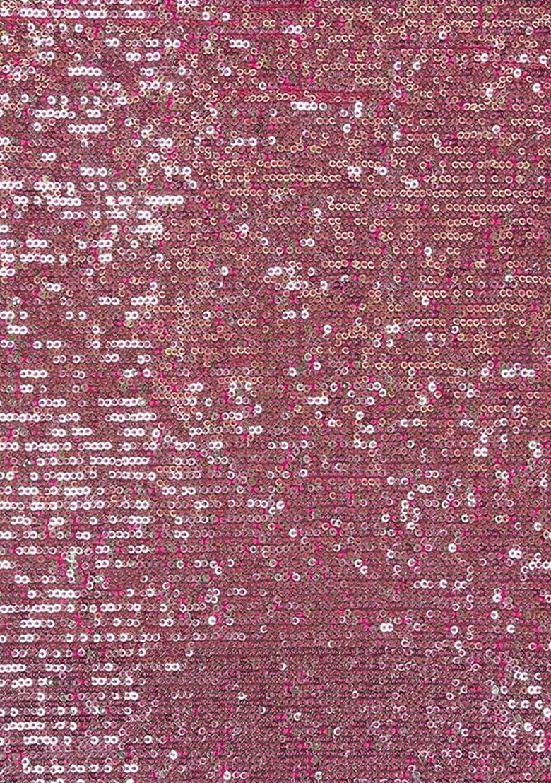 Pink Sequence Embroidery Georgette Sharara Set - Indya