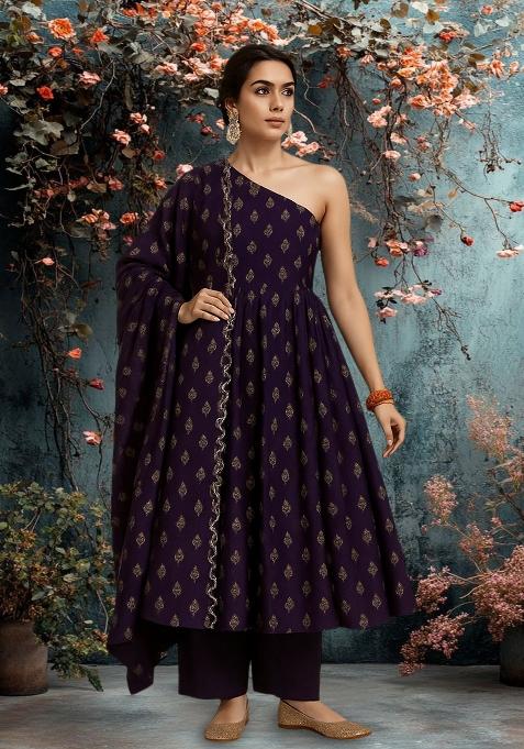 White Tissue Embroidered Sharara Set