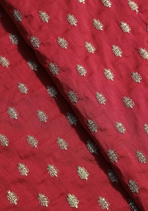 White Tissue Embroidered Sharara Set