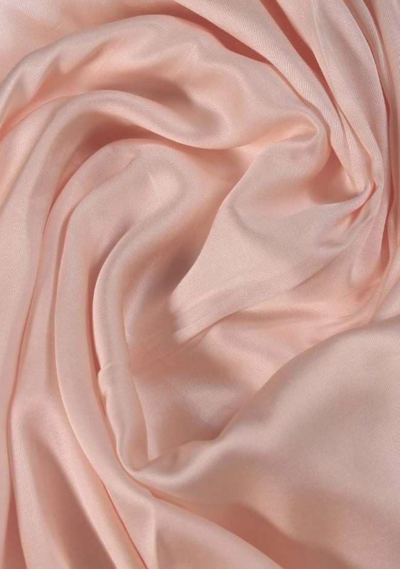 Pink Solid Cotton Fusion Set - Indya