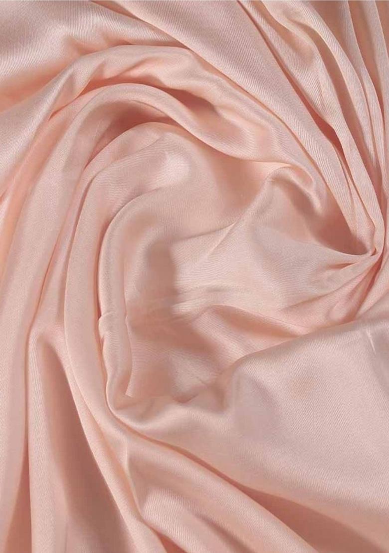 Pink Solid Cotton Fusion Set - Indya