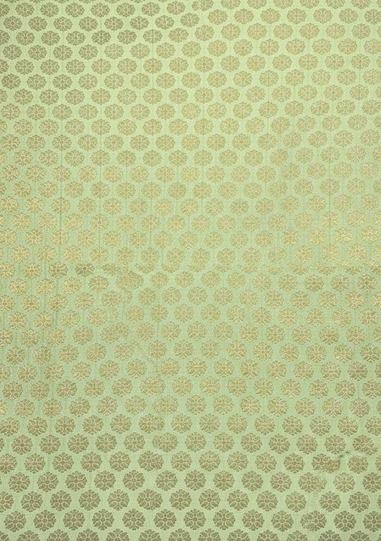 Pista Green Jacquard Brocade Sharara Set - Indya