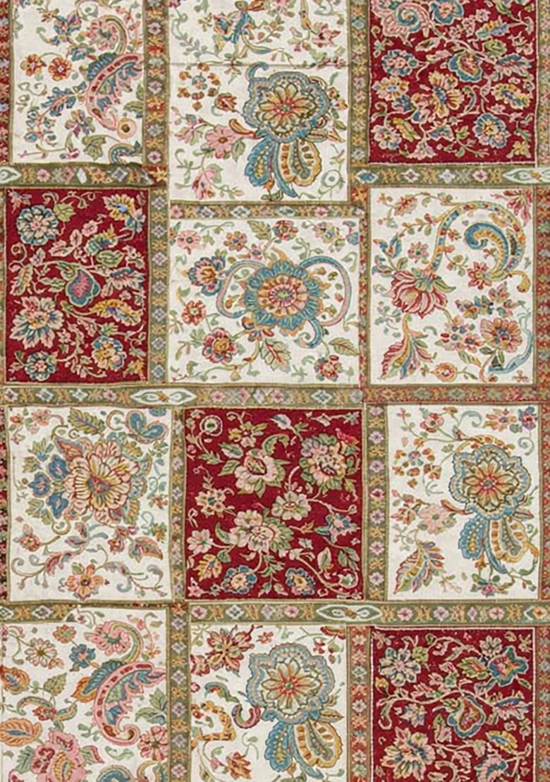 Multicolor Printed Poly Blend Kurta Set - Indya