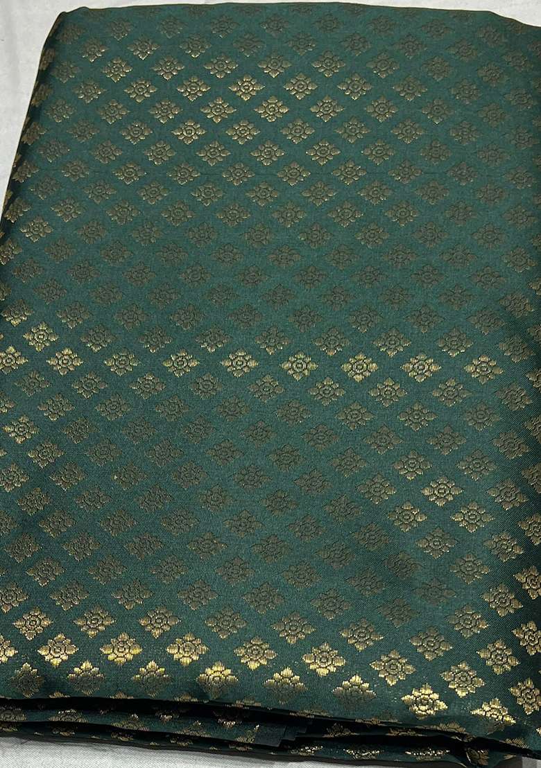 Bottle Green Brocade Sharara Set - Indya
