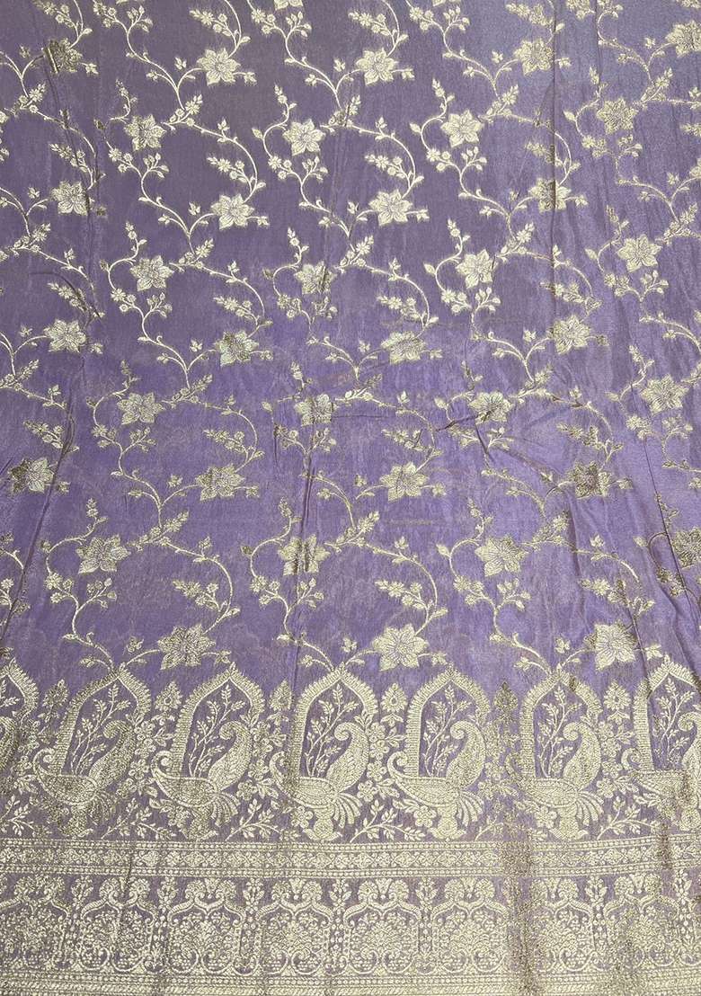 Lavender Zari Tissue Sharara Set - Indya