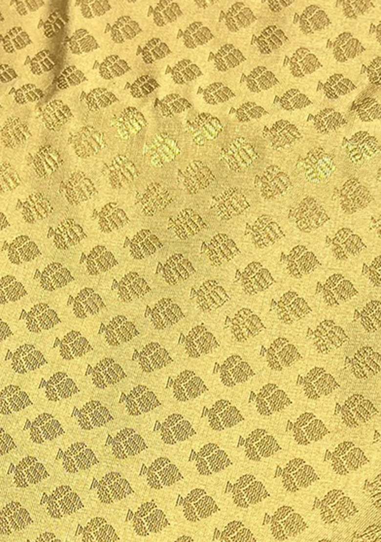 Mustard Gold Brocade Sharara Set - Indya