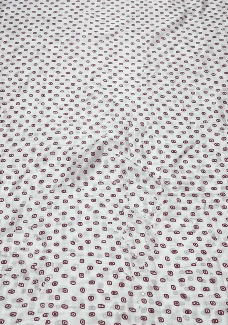 Maroon Printed Georgette Straight Kurta Set - Indya