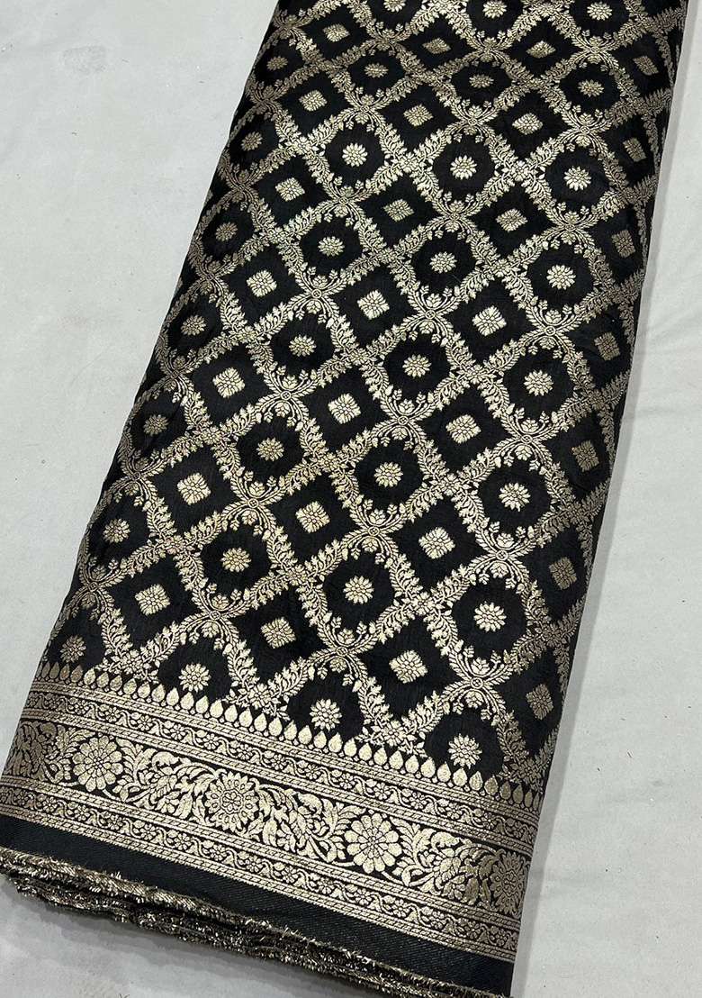 Black Silk Sharara Set - Indya