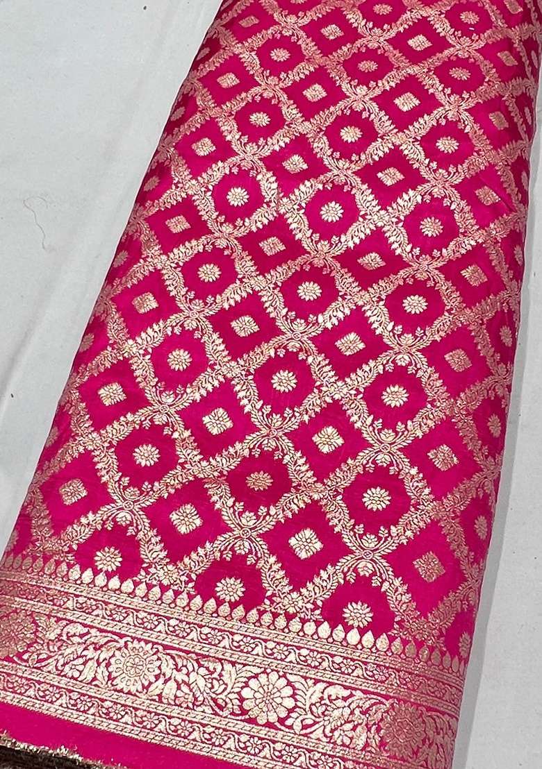 Rani Pink Silk Sharara Set - Indya