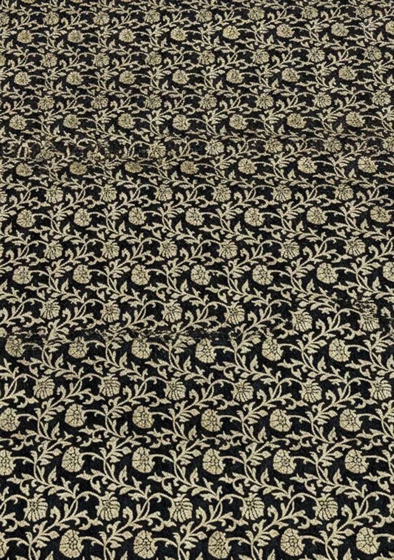 Grey Printed Silk Blend Straight Kurta Set - Indya