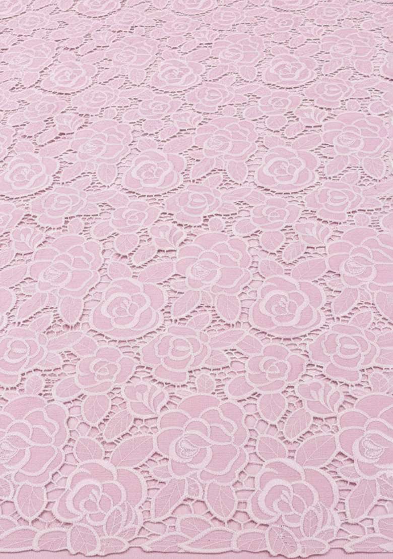 Soft Pink Embroidered Crepe Sharara Set - Indya