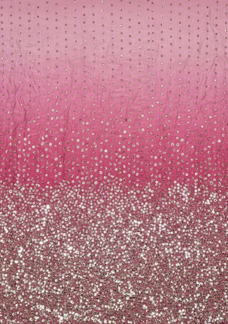 Light Pink Sequin Tissue Sharara Set - Indya