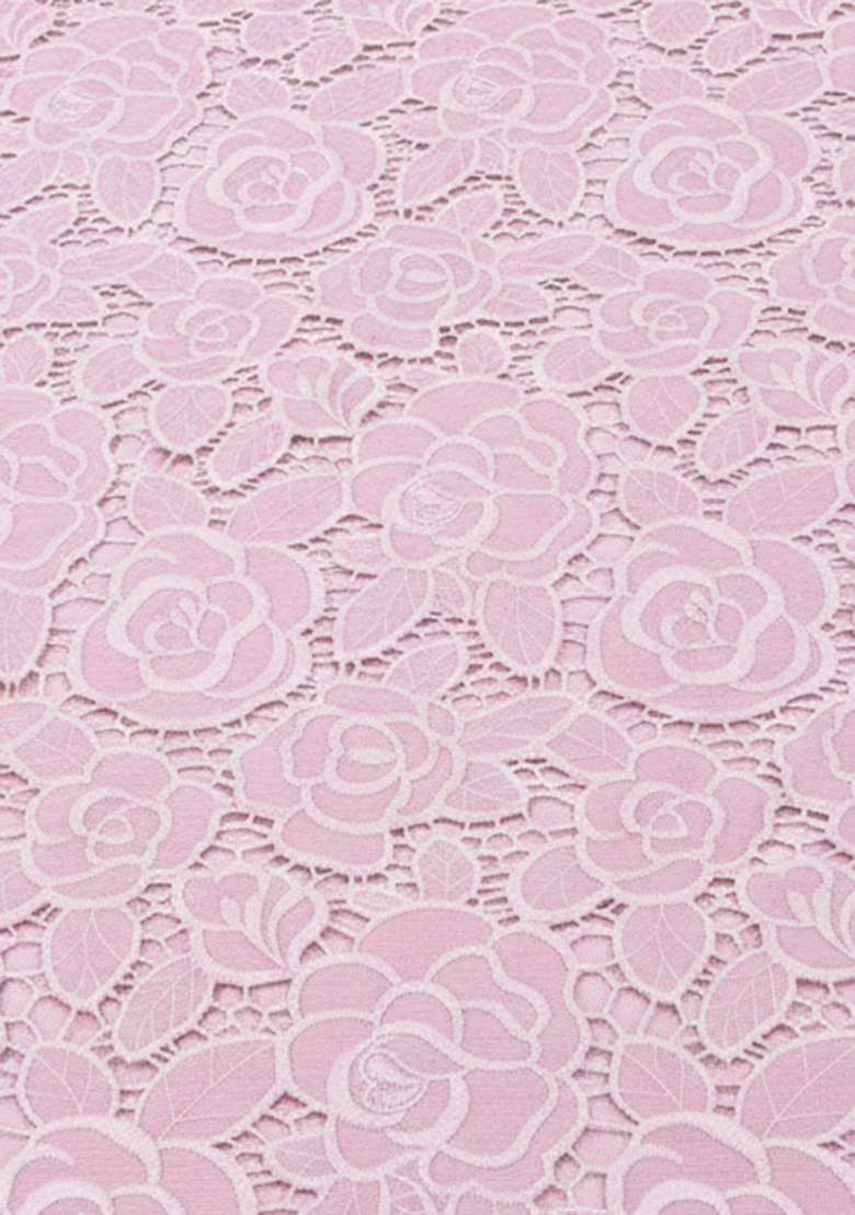 Light Pink Embroidered Crepe Sharara Set - Indya