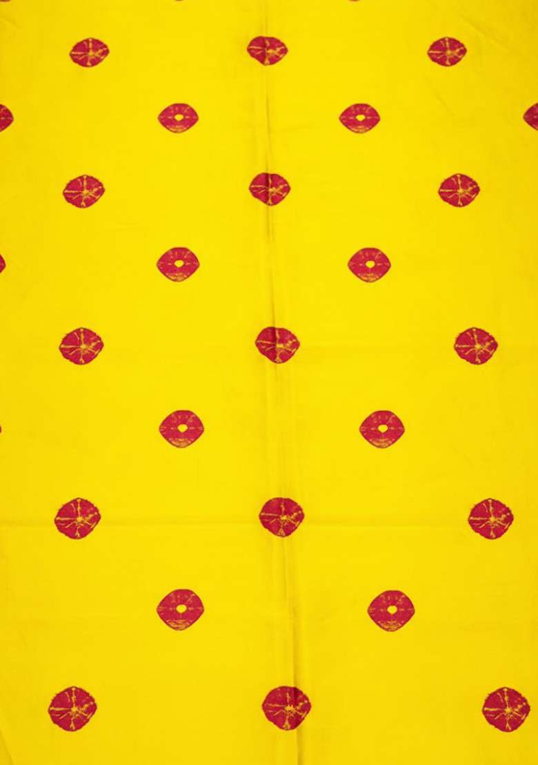 Yellow Printed Satin Sharara Set - Indya