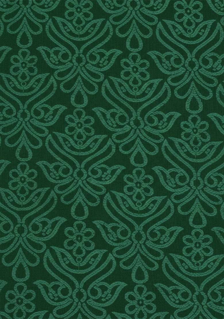 Bottle Green Tissue Anarkali With Dupatta - Indya