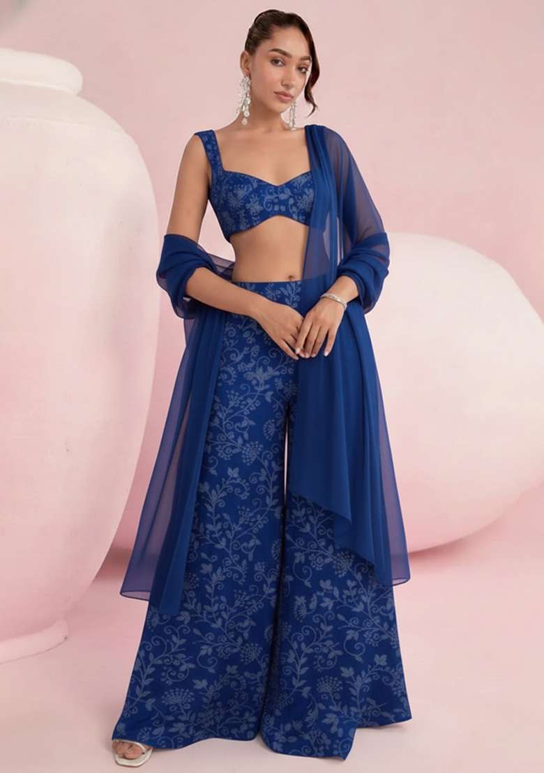 Deep Blue Tissue Fusion Set - Indya