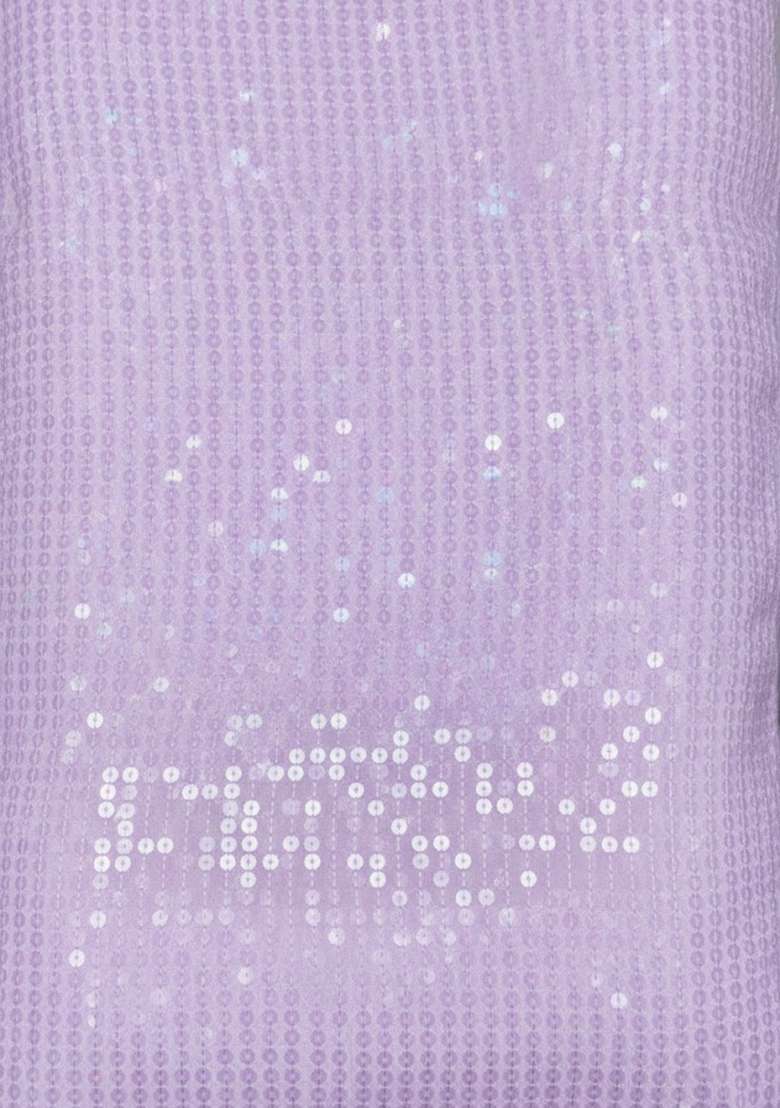 Lavender Sequin Work Silk Blended Co Ord Set - Indya