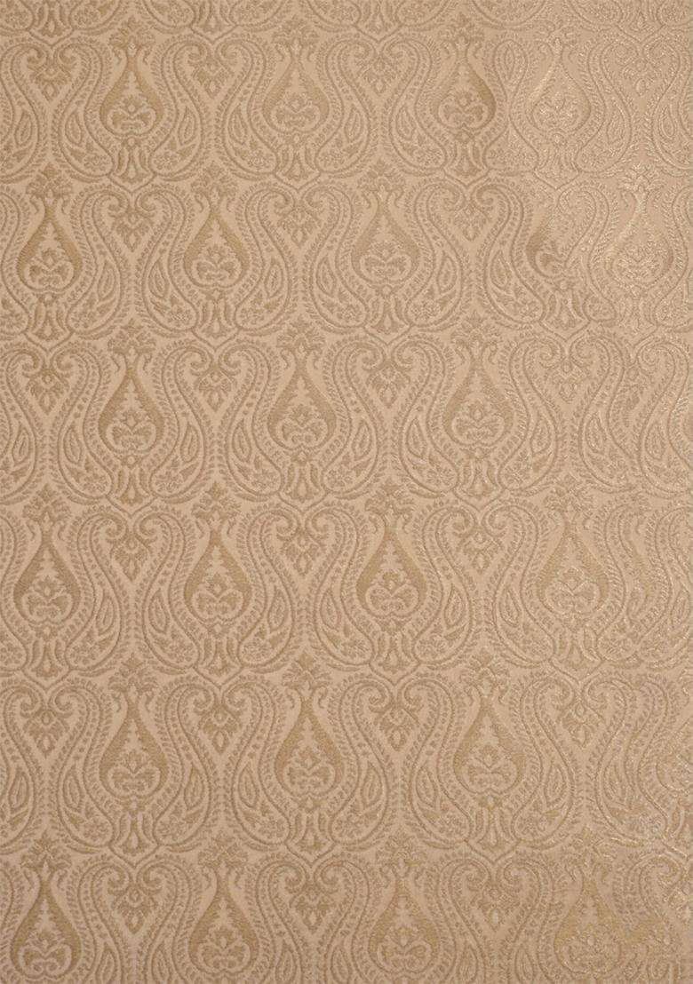 Beige Jacquard Silk Sharara set - Indya