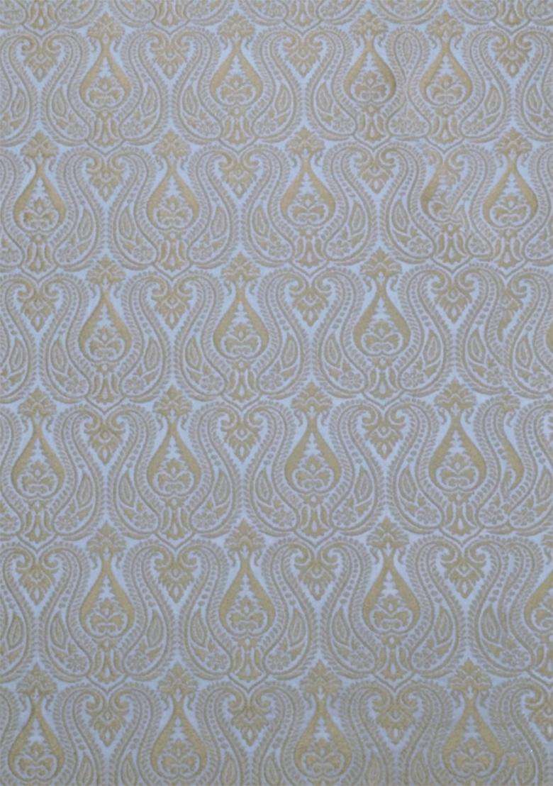 Powder Blue Jacquard Silk Sharara set - Indya