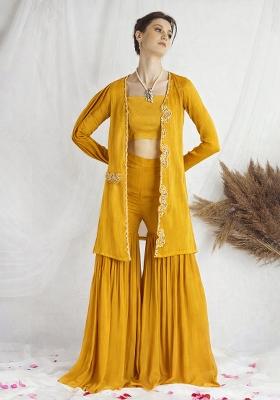 Yellow Chinon Handwork Fusion Set