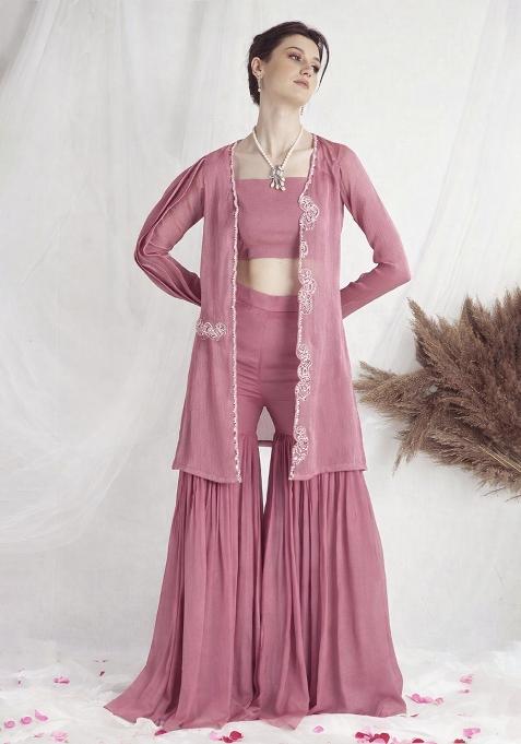 Pink Chinon Handwork Fusion Set