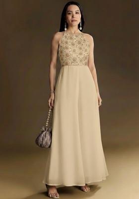 Cream Embroidered Tissue Fusion Set