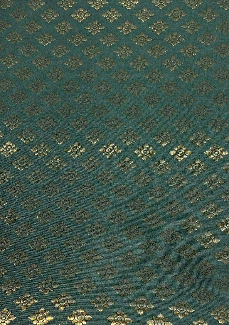 Dark Green Brocade Sharara Set - Indya