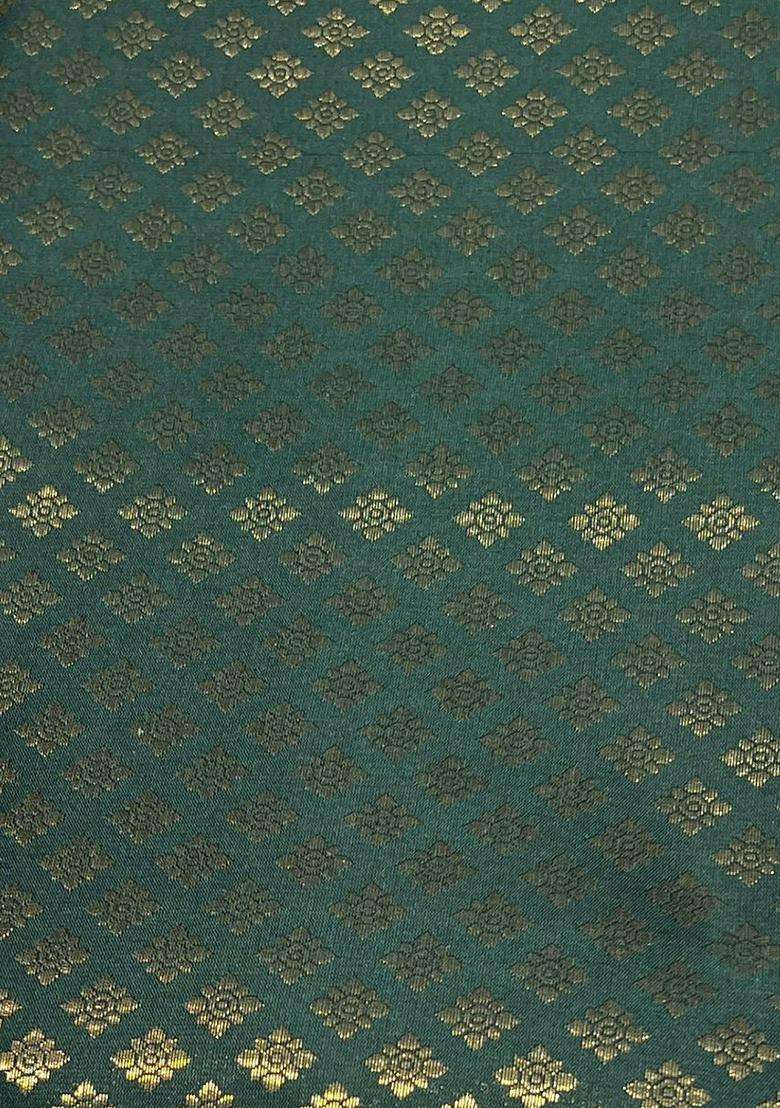 Dark Green Brocade Sharara Set - Indya