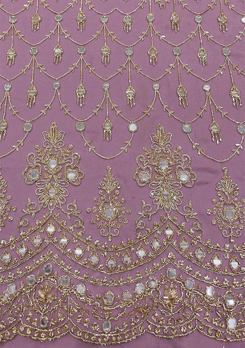 Lavender Sequin Shimmer Fusion Set - Indya