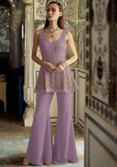 Lavender Sequin Shimmer Fusion Set