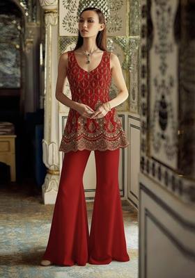 Royal Red Sequin Shimmer Fusion Set