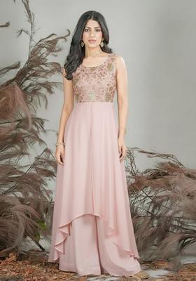 Dusty Pink Sequin Net Fusion Set