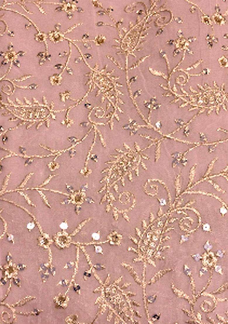 Pink Sequin Net Sharara Set - Indya