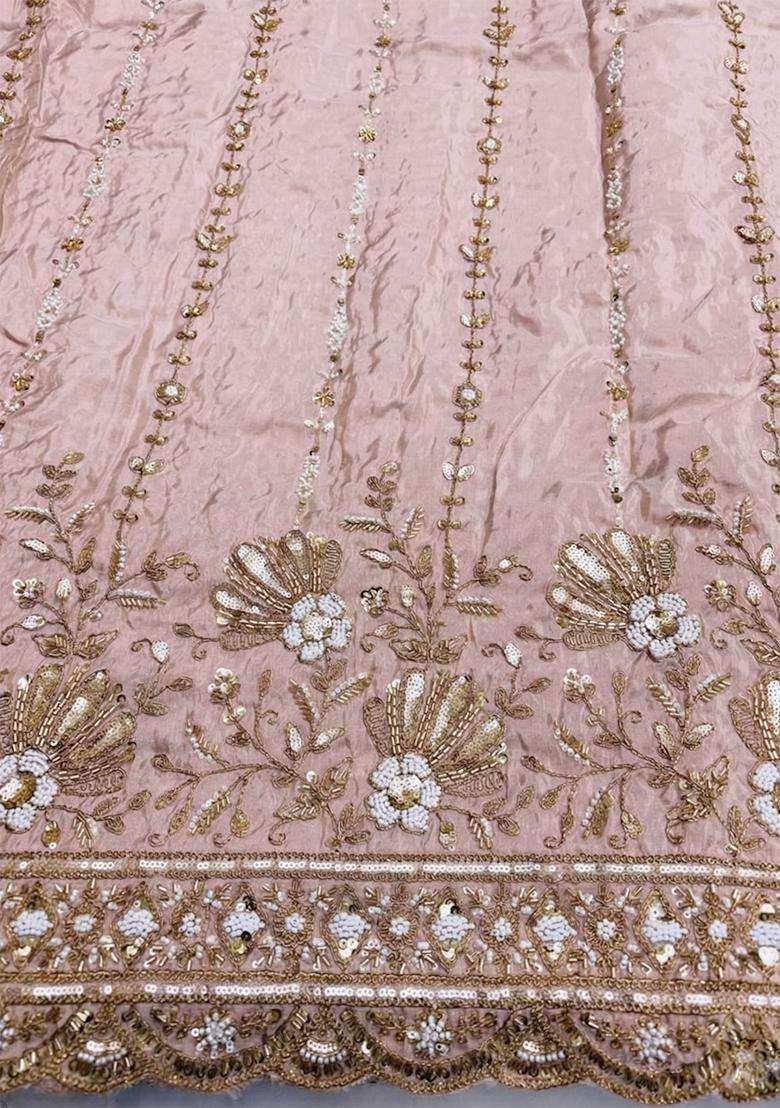 Pink Sequin Shimmer Anarkali Set - Indya