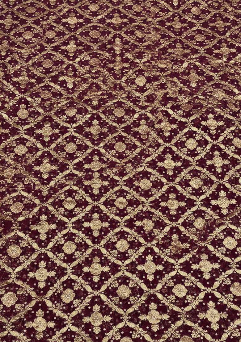 Deep Brown Georgette Sharara Set - Indya