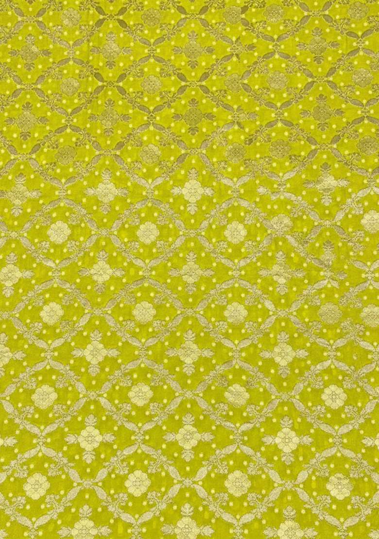 Lime Green Georgette Sharara Set - Indya