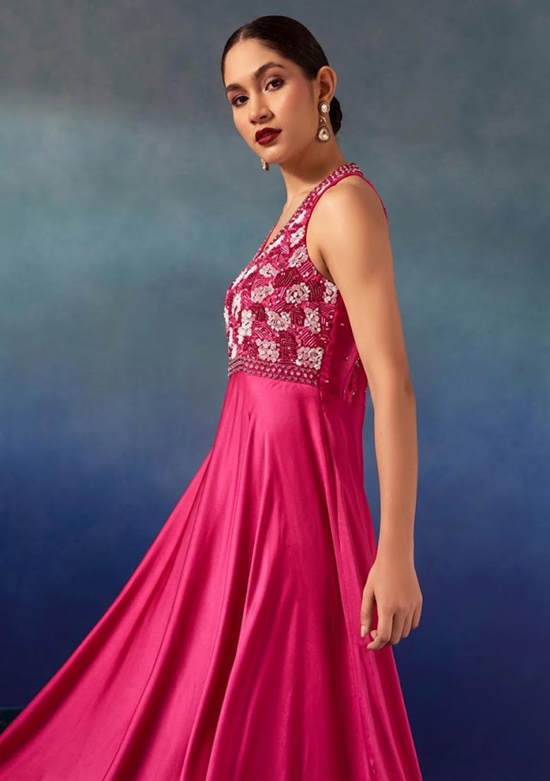 Love Embroidered Designer Anarkali - Indya