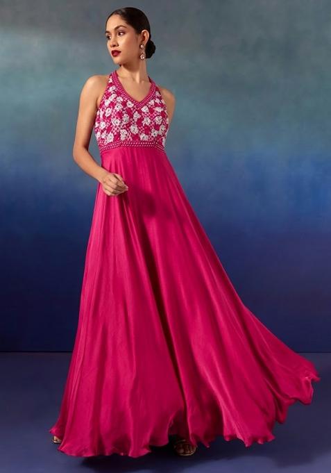 Love Embroidered Designer Anarkali