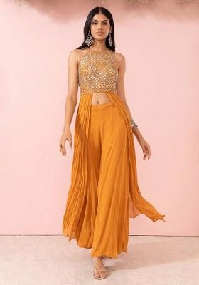 Iced Mango Embellished Designer Fusion Set