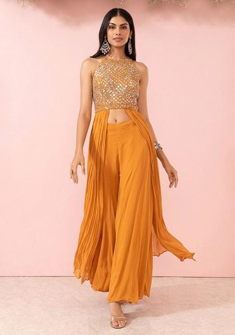 Iced Mango Embellished Designer Fusion Set