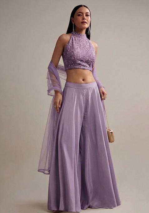 Lavender Embroidered Tissue Fusion Set