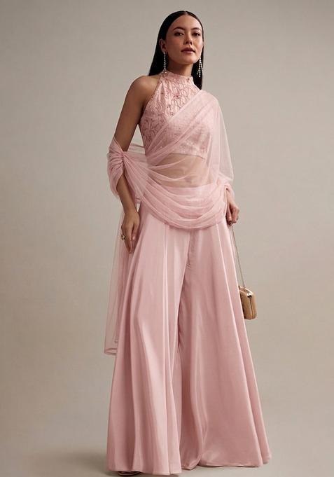 Dusty Rose Embroidered Tissue Fusion Set