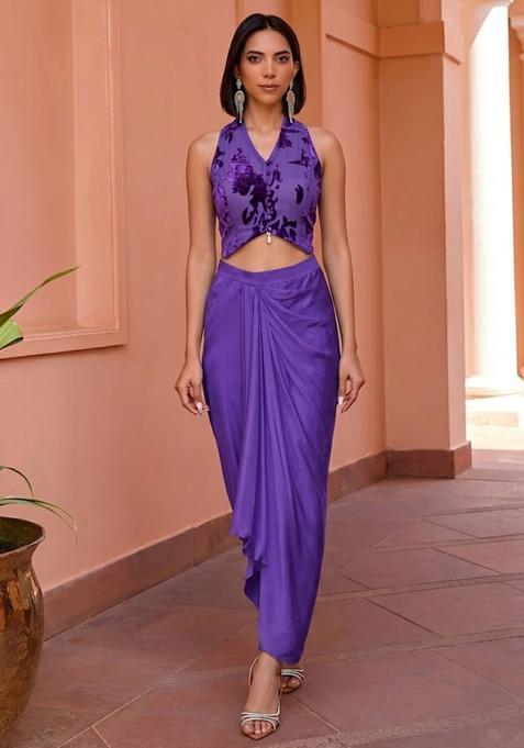 Violet Devore Velvet Fusion Set