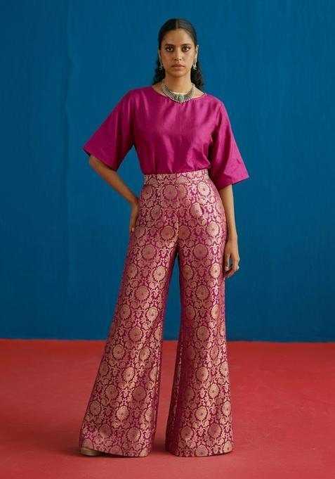 Magenta Pink  Silk Fusion Set